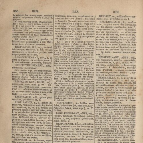 24 x 15,5 εκ. 2 σ. χ.α. + [VII]-XXXII σ. + 1030 σ. + 2 σ. χ.α., όπου στην ακμή του βιβλίου α